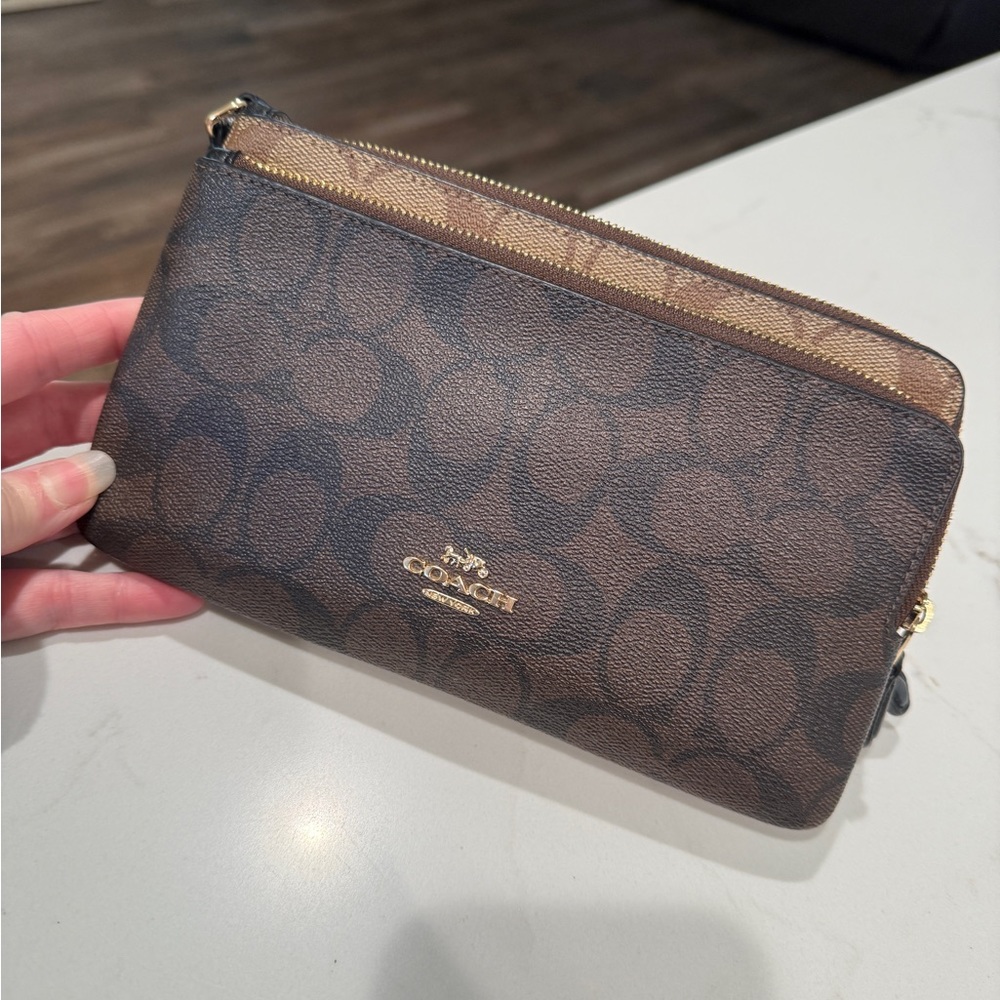 Coach Brown and Tan Women's wallet